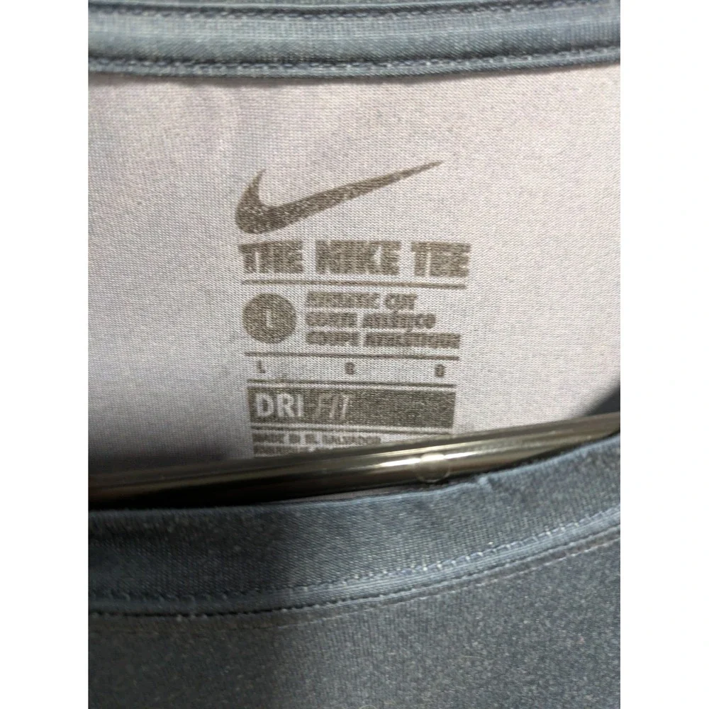 Mens The Nike Tee Dri-Fit Jordan Michigan Wolverines Blue Yellow Shirt Size L